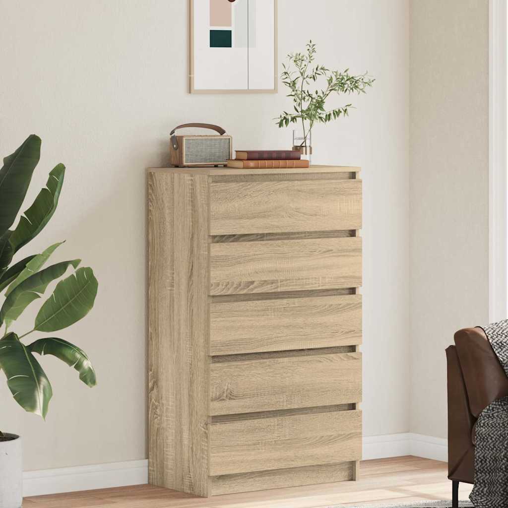 Ladičar boja hrasta sonome 60 x 36 x 103 cm konstruirano drvo