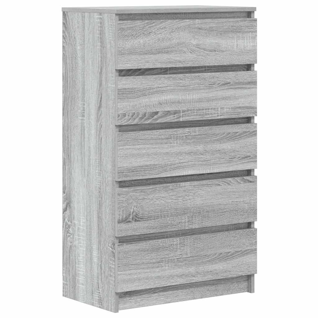 Ladičar siva boja hrasta 60 x 36 x 103 cm od konstruiranog drva