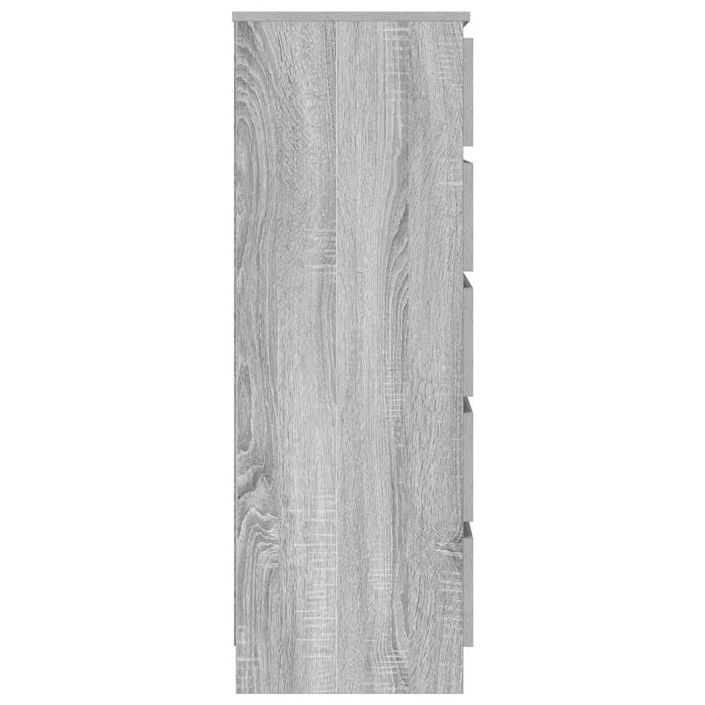Ladičar siva boja hrasta 60 x 36 x 103 cm od konstruiranog drva