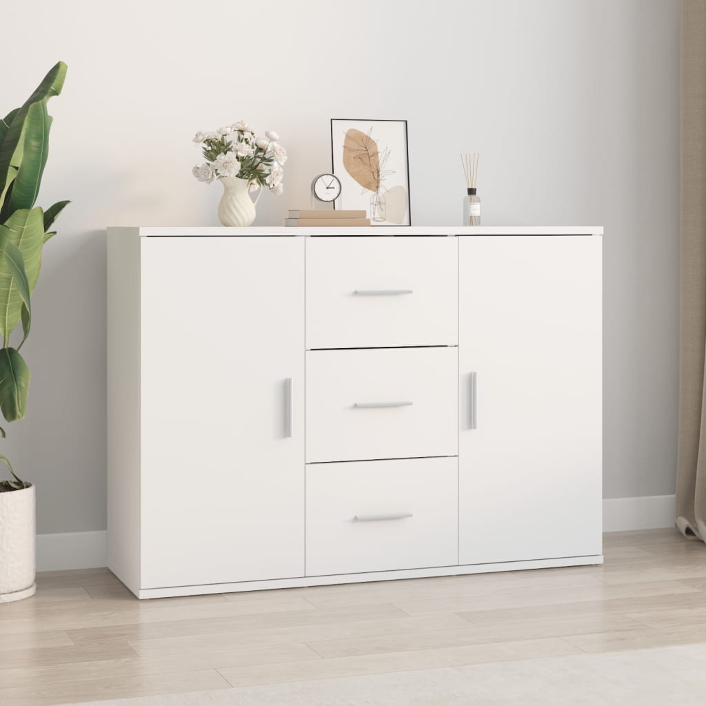 Komoda bijela 91 x 29,5 x 65 cm od konstruiranog drva