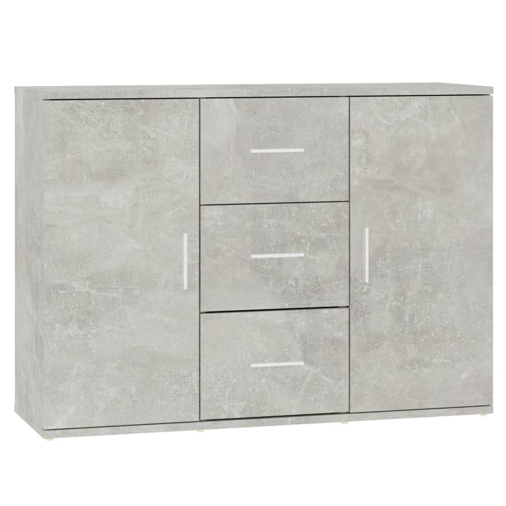 Komoda siva boja betona 91 x 29,5 x 65 cm od konstruiranog drva