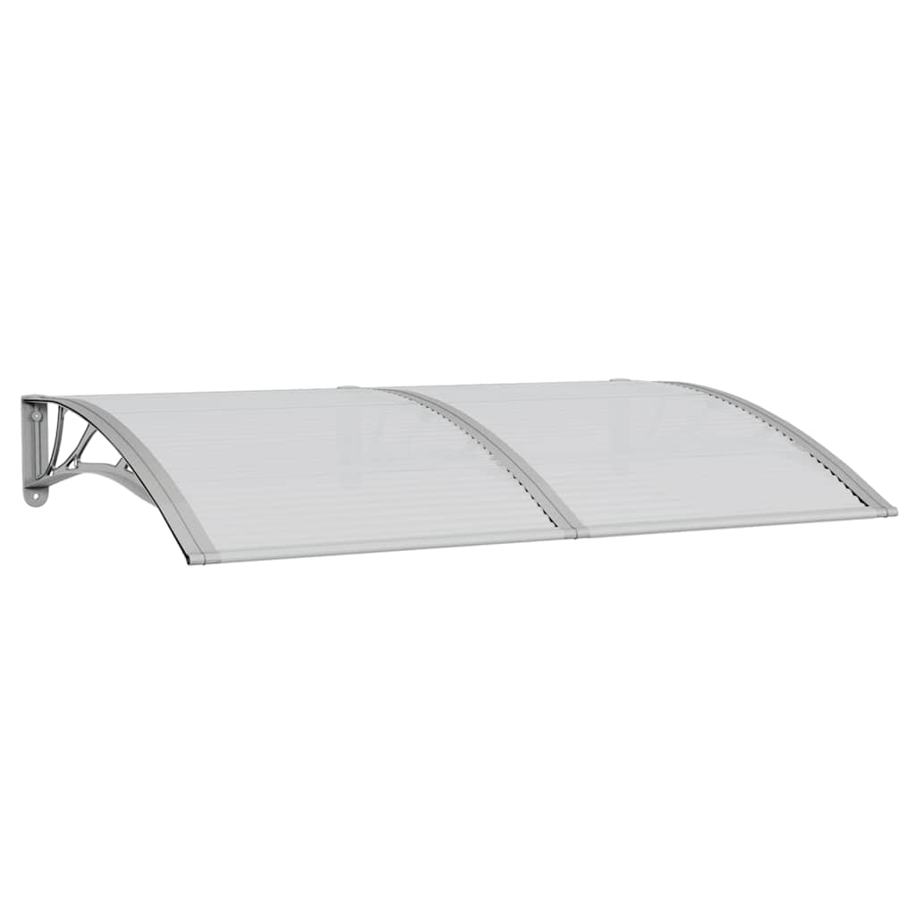 Nadstrešnica za vrata siva 150 x 100 cm polikarbonatna