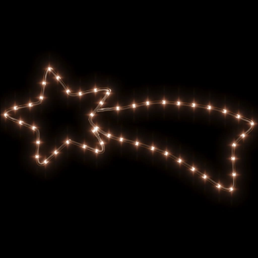 Božićne figure zvijezda padalica 48 LED tople bijele 65 x 28 cm