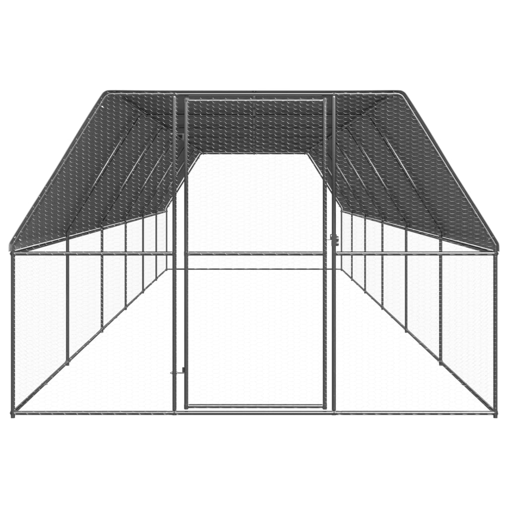 Vanjski kavez za kokoši 3 x 12 x 2 m od pocinčanog čelika