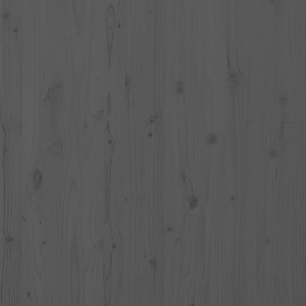Zidno uzglavlje sivo 156x3x91,5 cm od masivne borovine