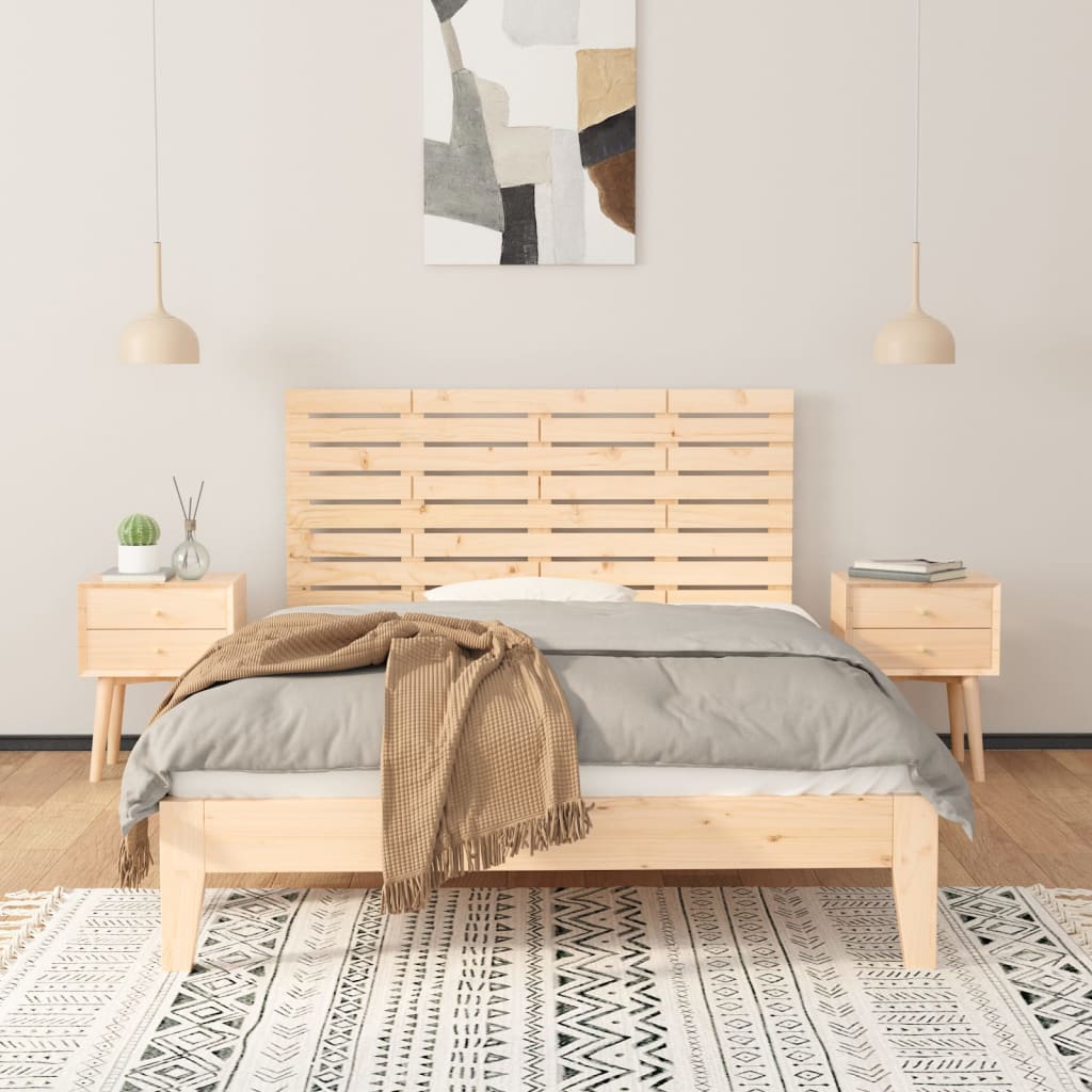 Zidno uzglavlje 126 x 3 x 63 cm od masivne borovine