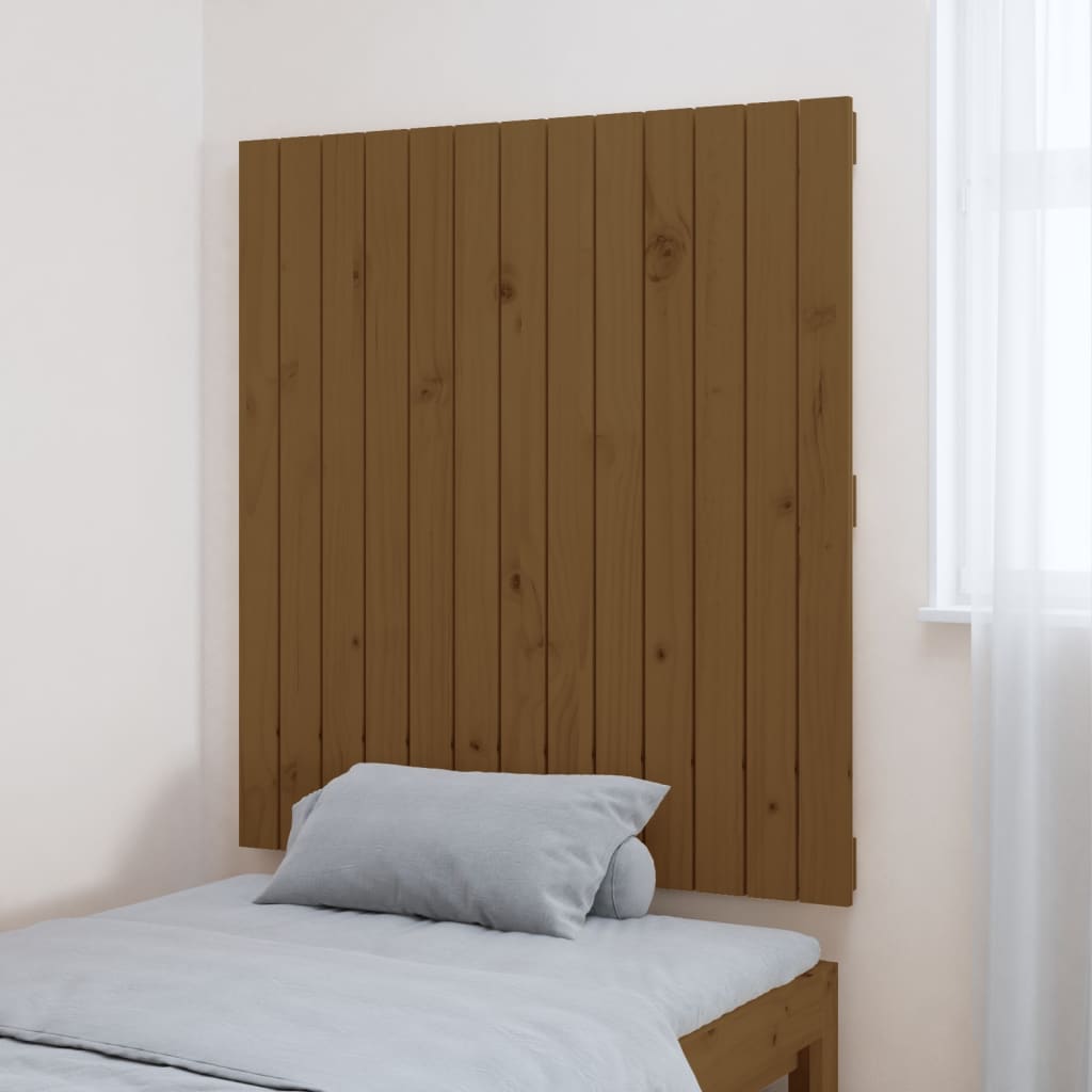 Uzglavlje za krevet boja meda 82,5 x 3 x 90 cm masivna borovina