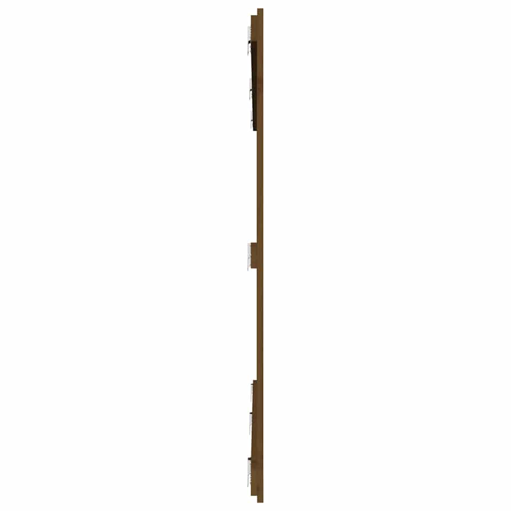 Zidno uzglavlje boja meda 204x3x110 cm masivna borovina