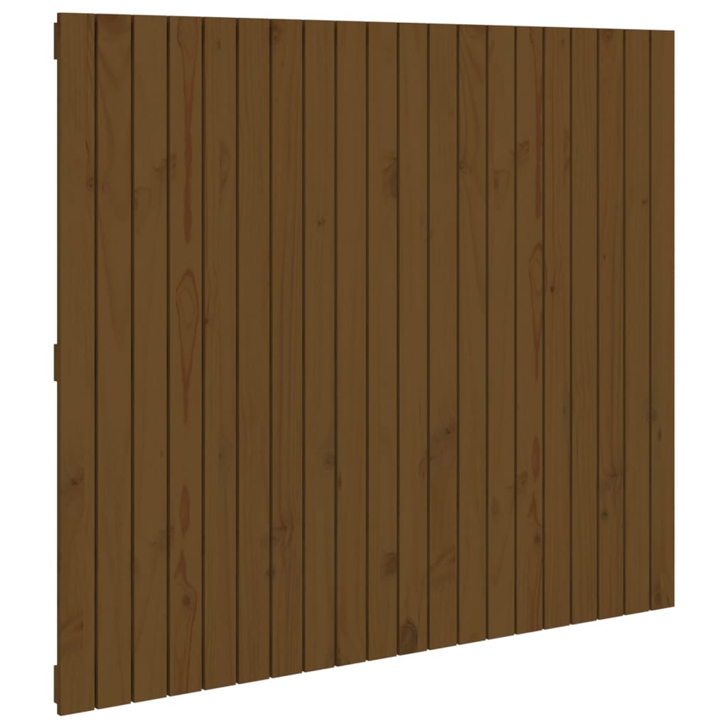 Uzglavlje za krevet boja meda 127,5x3x110 cm masivna borovina