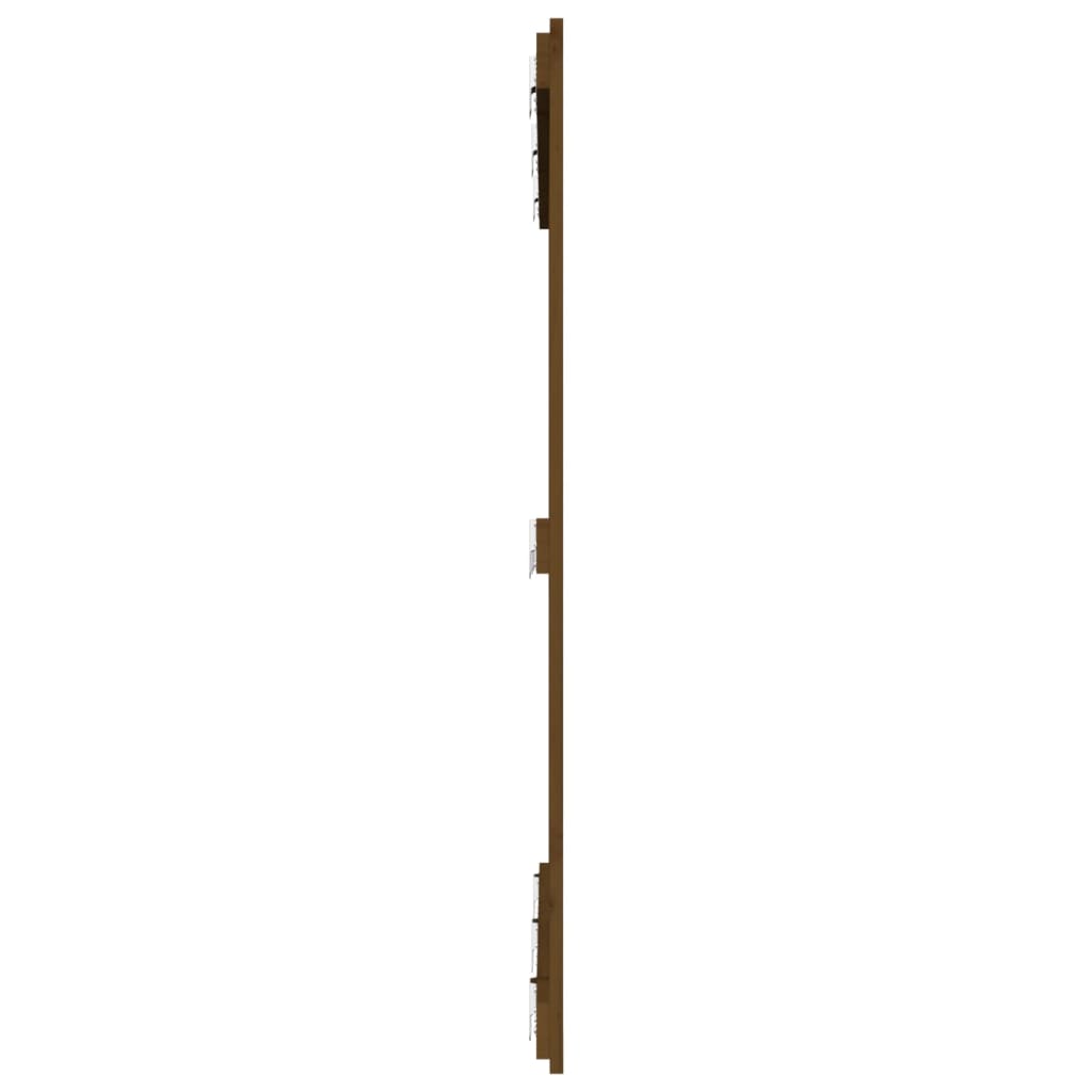 Uzglavlje za krevet boja meda 127,5x3x110 cm masivna borovina