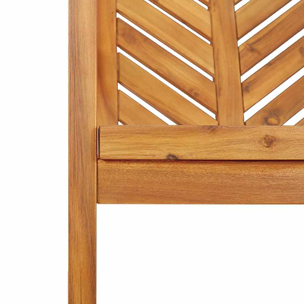 Vrtni set za objed 7 pcs Smeđa Čvrsto drvo akacije