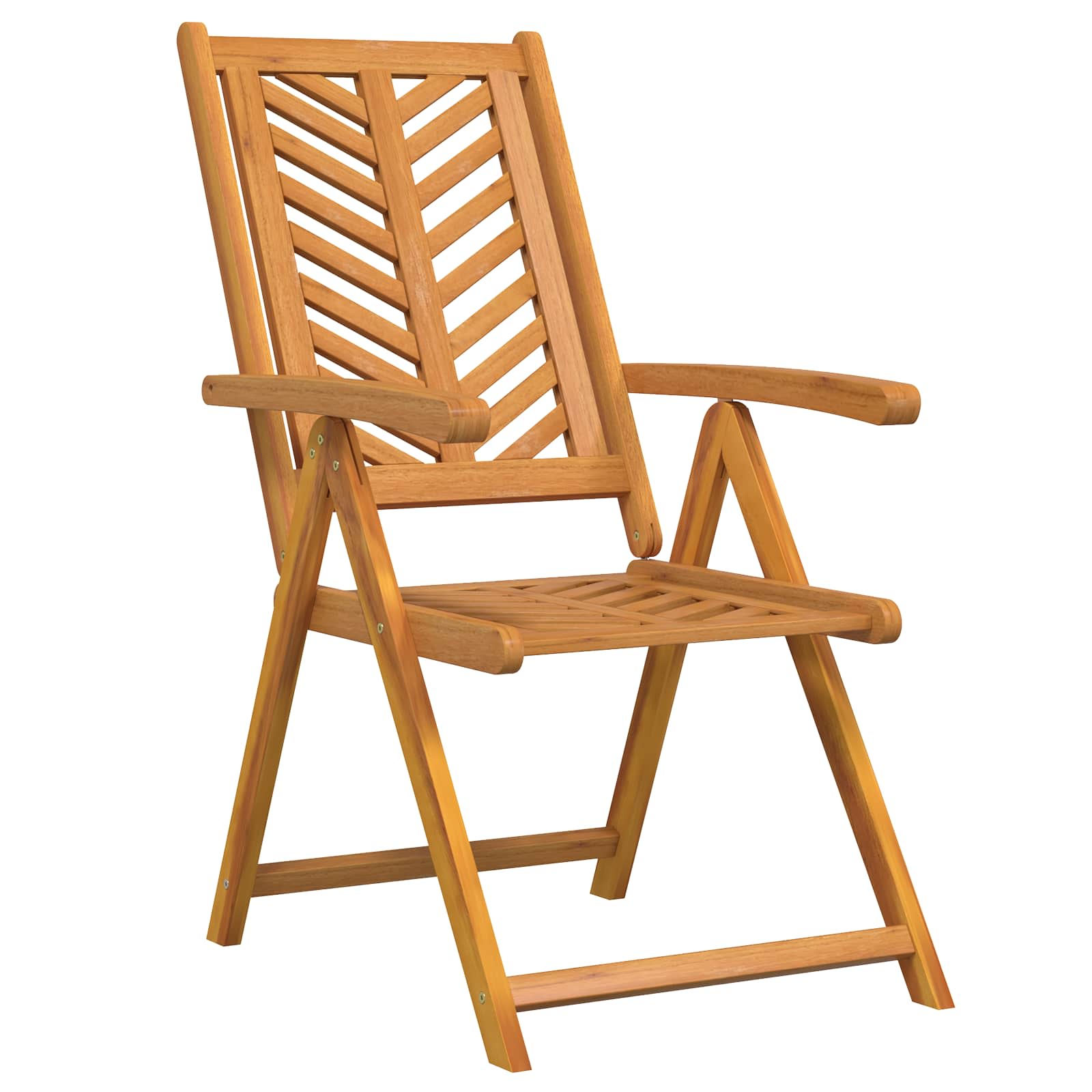 Vrtna stolica 4 pcs Smeđa 57 x 72 x 109 cm Čvrsto drvo akacije