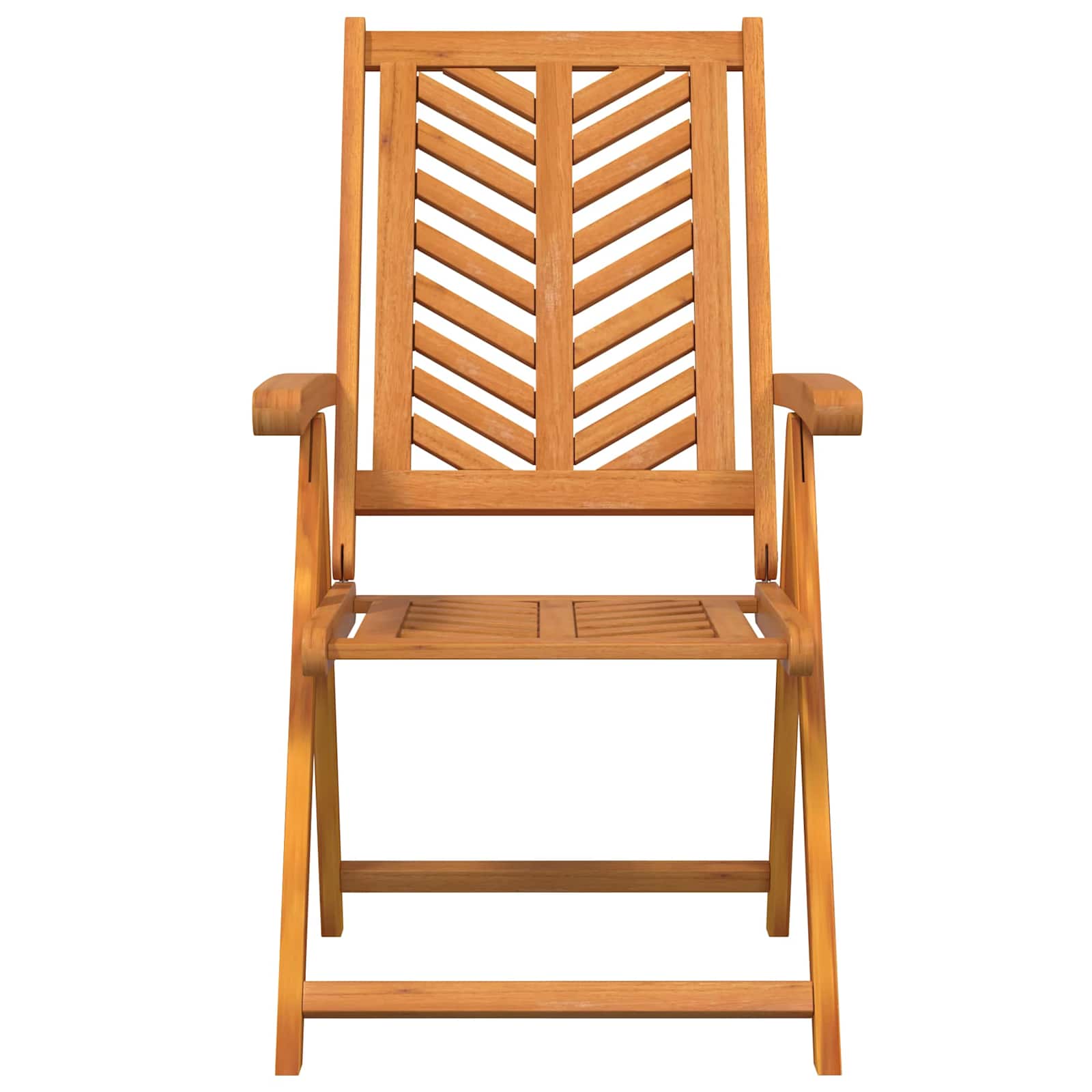 Vrtna stolica 4 pcs Smeđa 57 x 72 x 109 cm Čvrsto drvo akacije