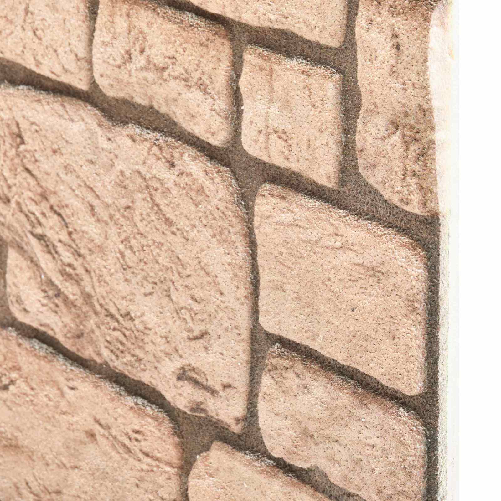 Zidne panele 10 pcs Bež 100 x 50 cm EPS pjena