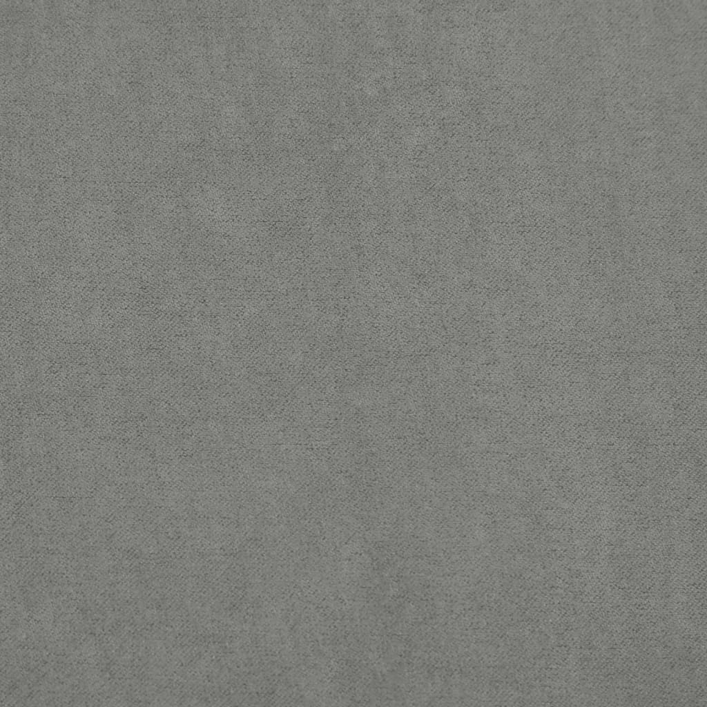Stolica za ljuljanje s tabureom tamnosiva od tkanine