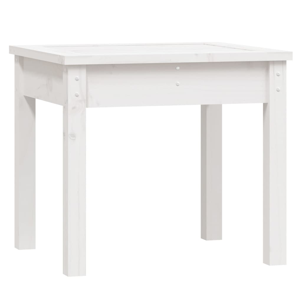 Vrtna klupa bijela 50x44x45 cm od masivne borovine