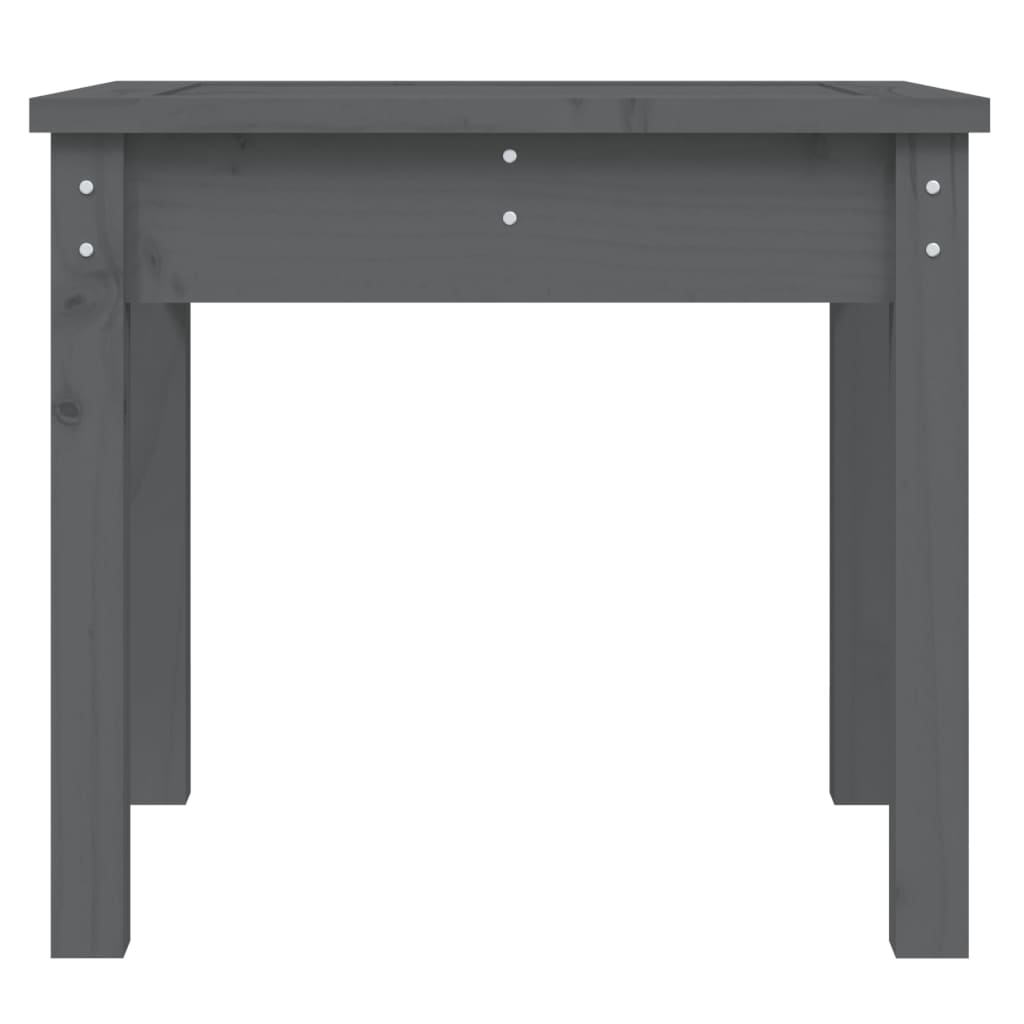 Vrtna klupa siva 50x44x45 cm od masivne borovine