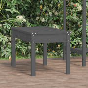Vrtna klupa siva 80x44x45 cm od masivne borovine