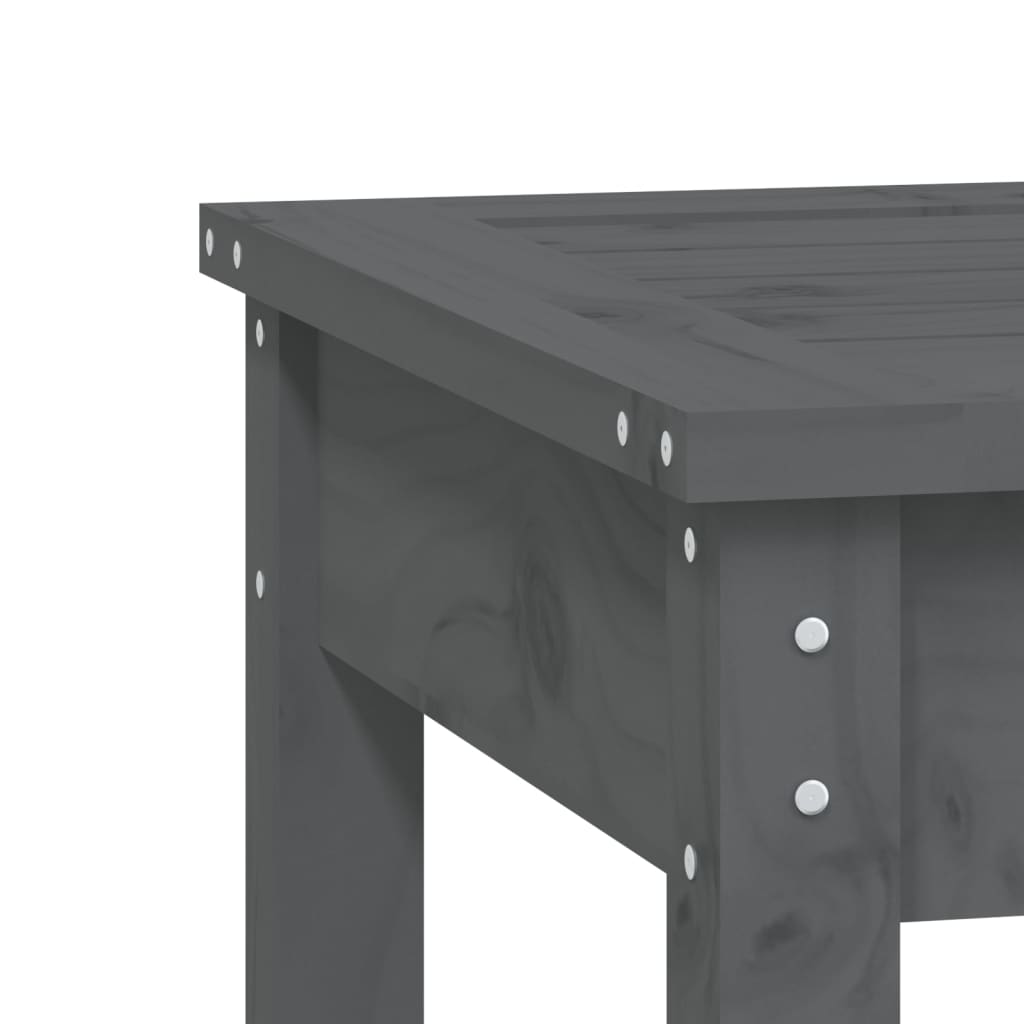 Vrtna klupa siva 109x44x45 cm od masivne borovine