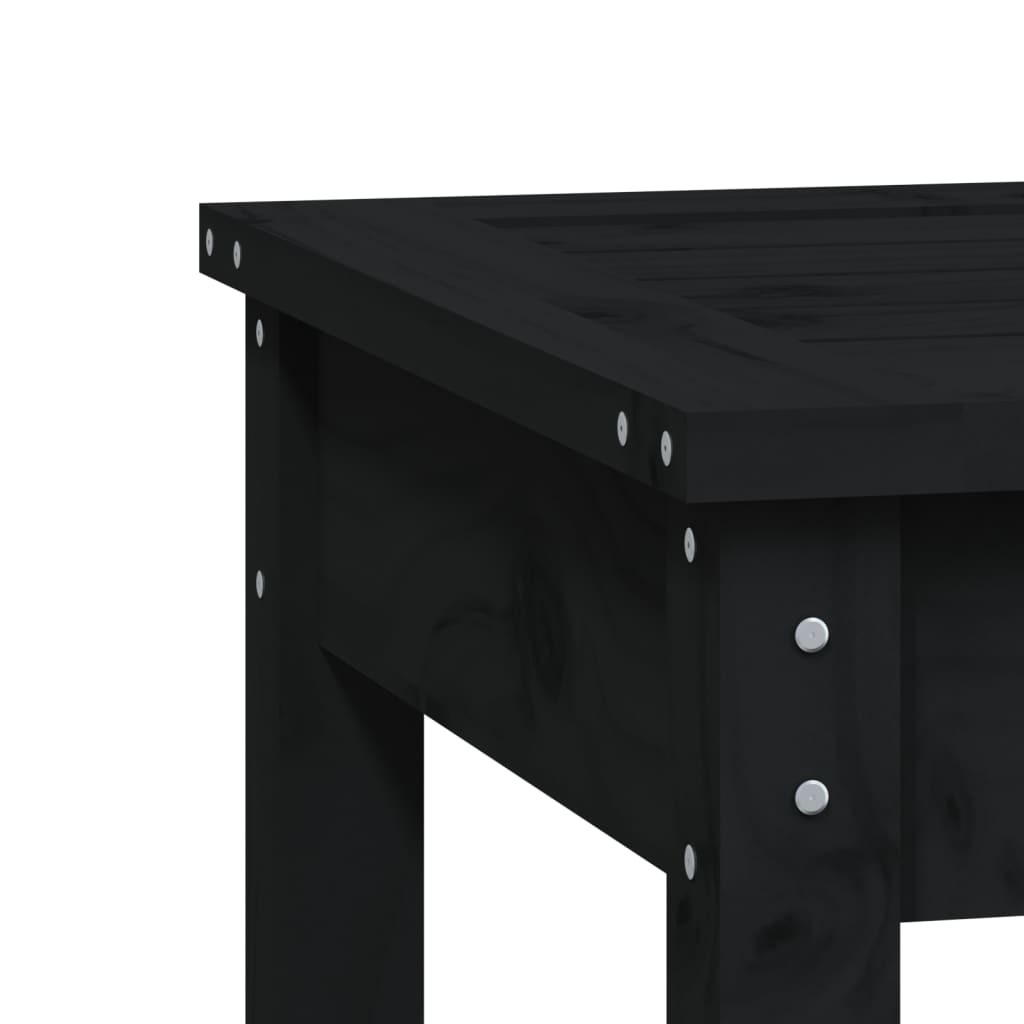 Vrtna klupa crna 109x44x45 cm od masivne borovine