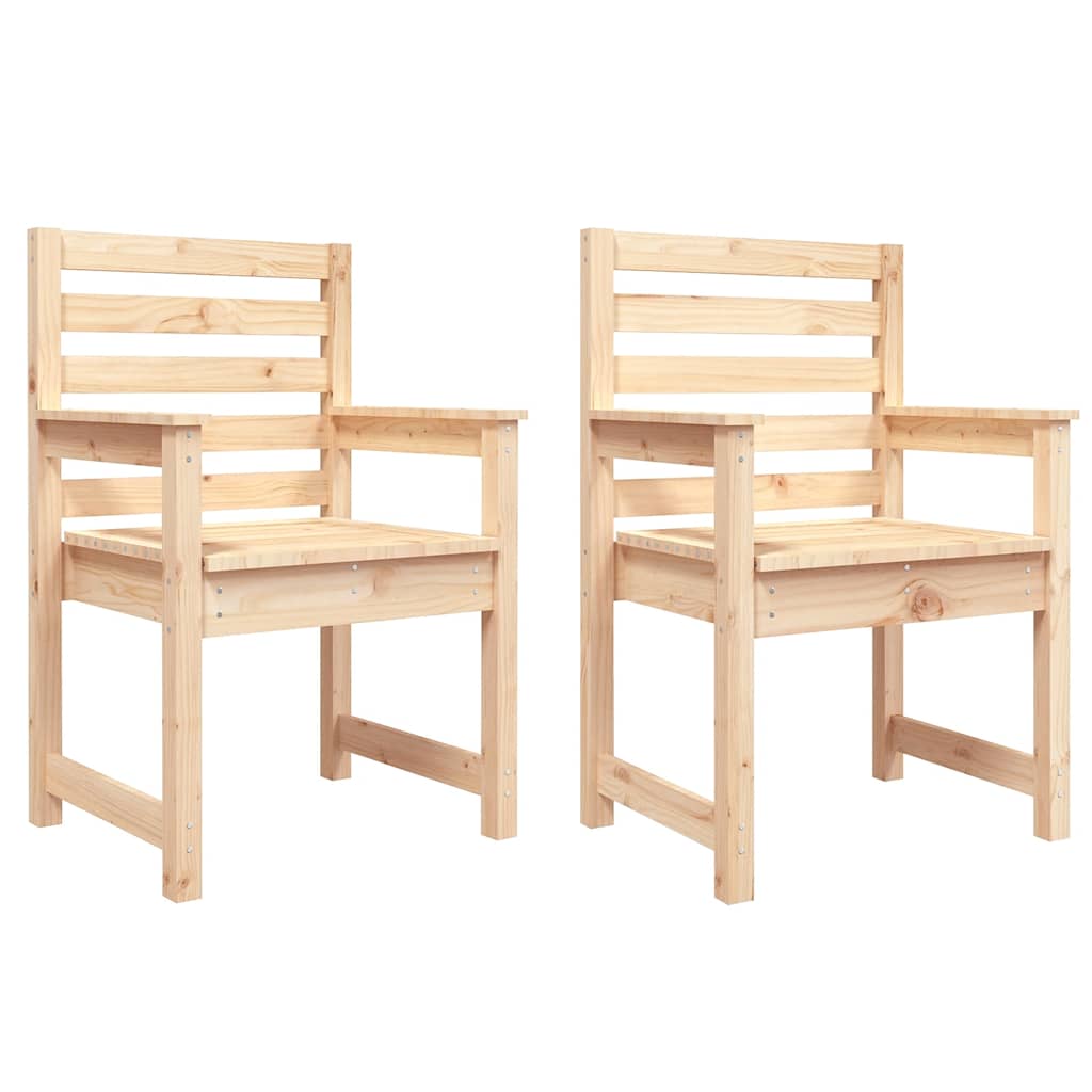 Vrtne stolice 2 kom 60 x 48 x 91 cm od masivne borovine