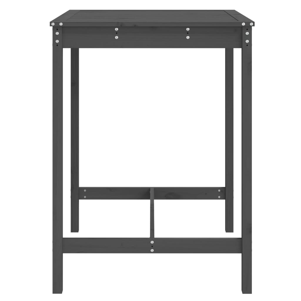 Vrtni stol sivi 82,5x82,5x110 cm od masivne borovine