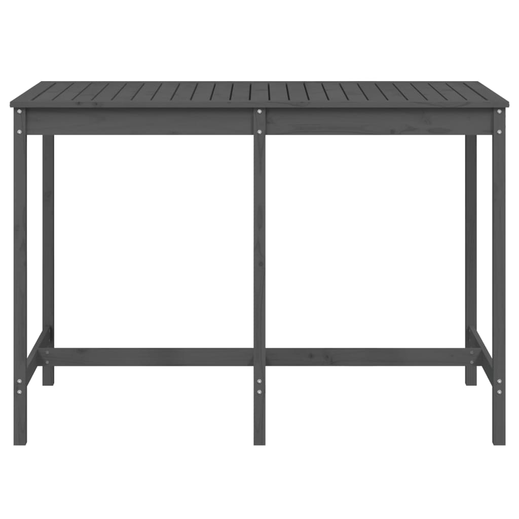 Vrtni stol sivi 159,5 x 82,5 x 110 cm od masivne borovine