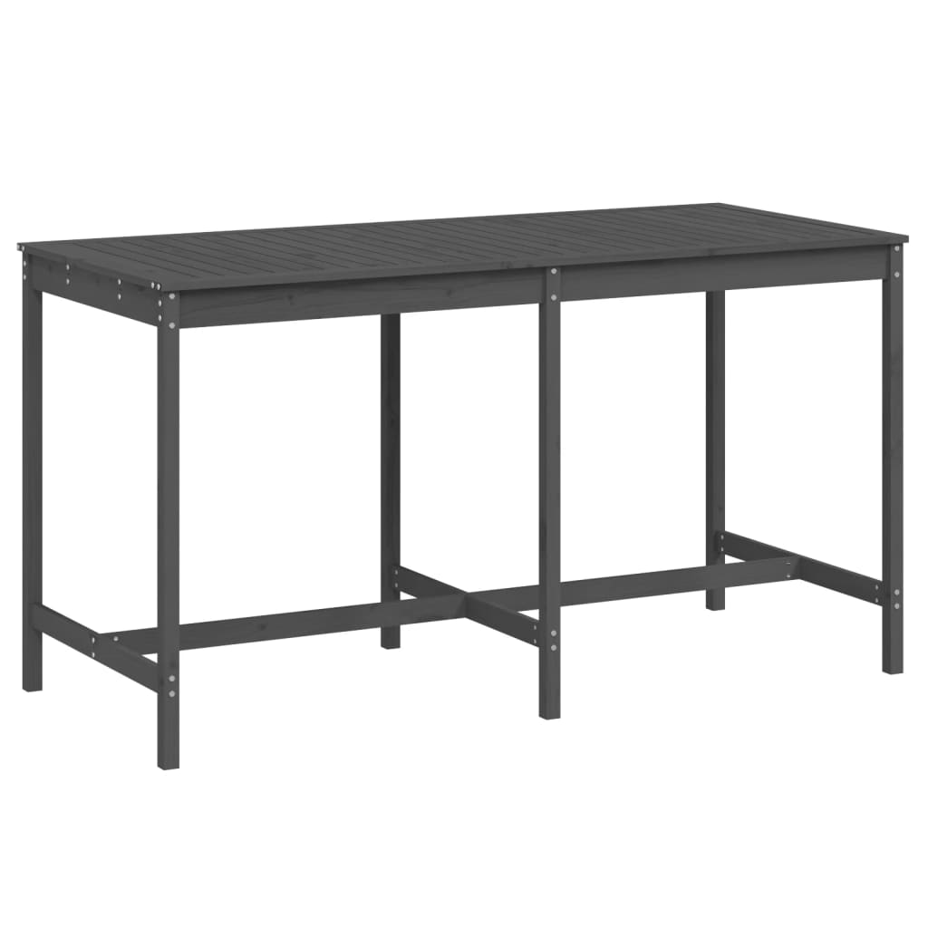 Vrtni stol sivi 203,5x90x110 cm od masivne borovine