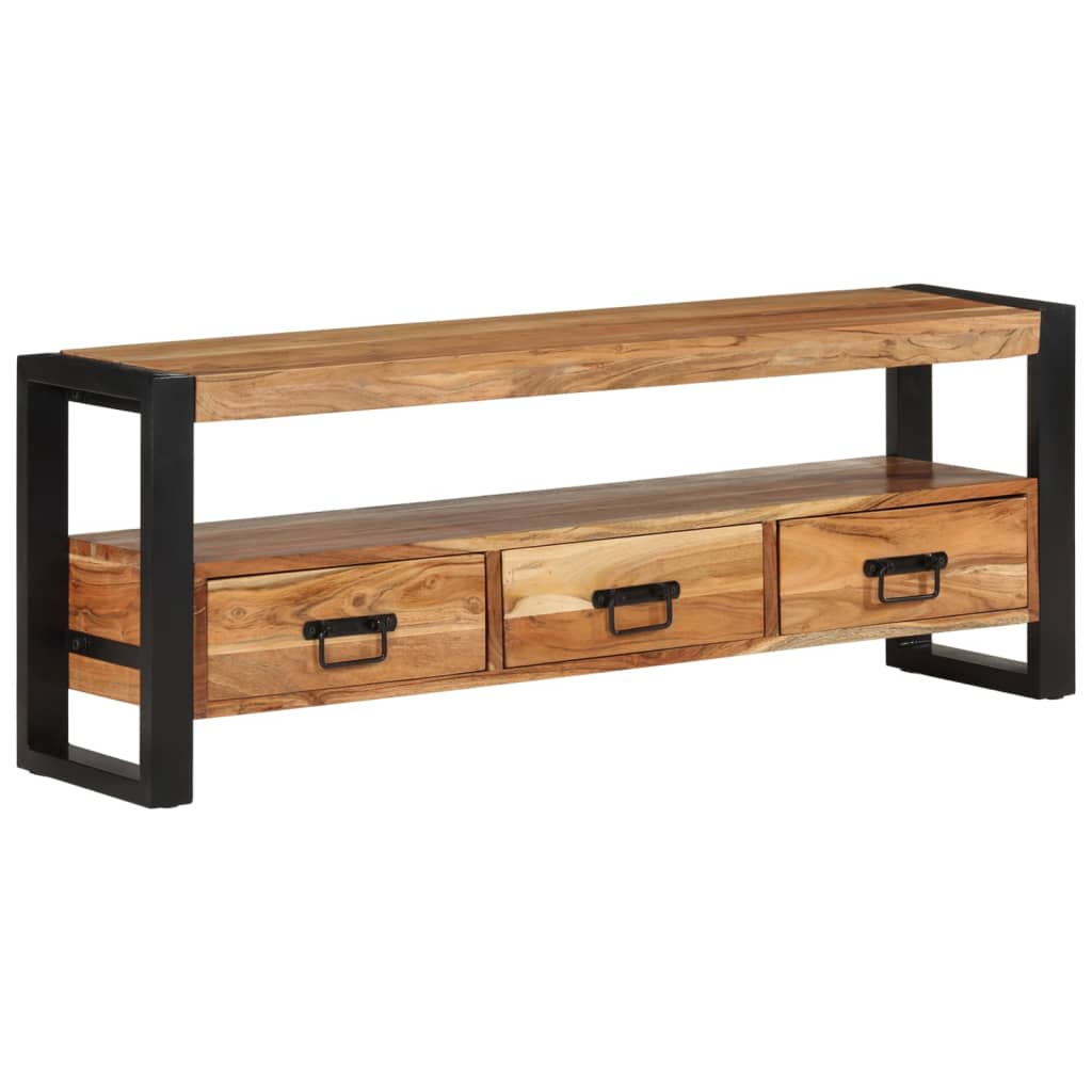TV ormarić 120 x 30 x 45 cm od masivnog bagremovog drva