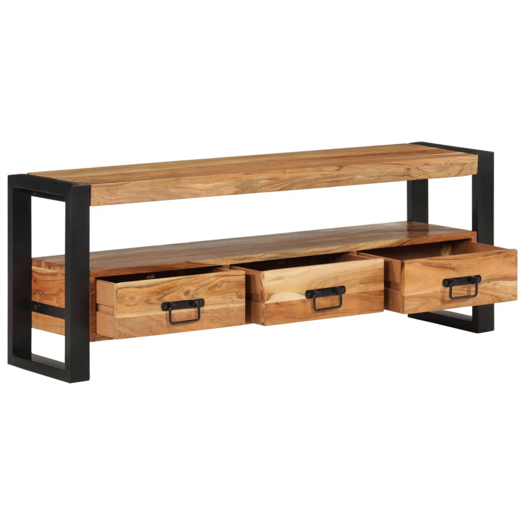 TV ormarić 120 x 30 x 45 cm od masivnog bagremovog drva