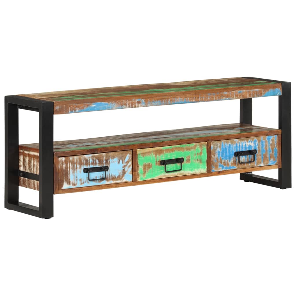 TV ormarić 120 x 30 x 45 cm od masivnog obnovljenog drva
