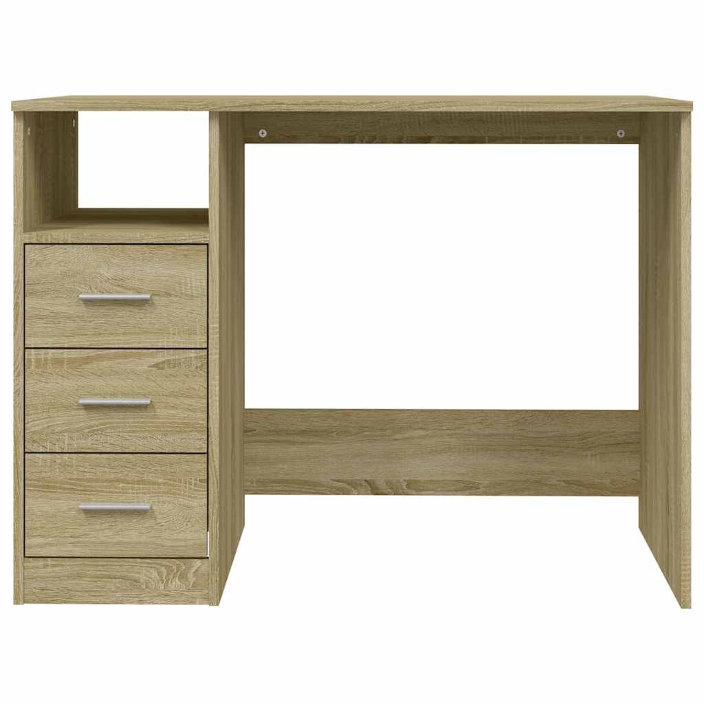 Radni stol boja sonome hrasta 102x50x76 cm konstruirano drvo