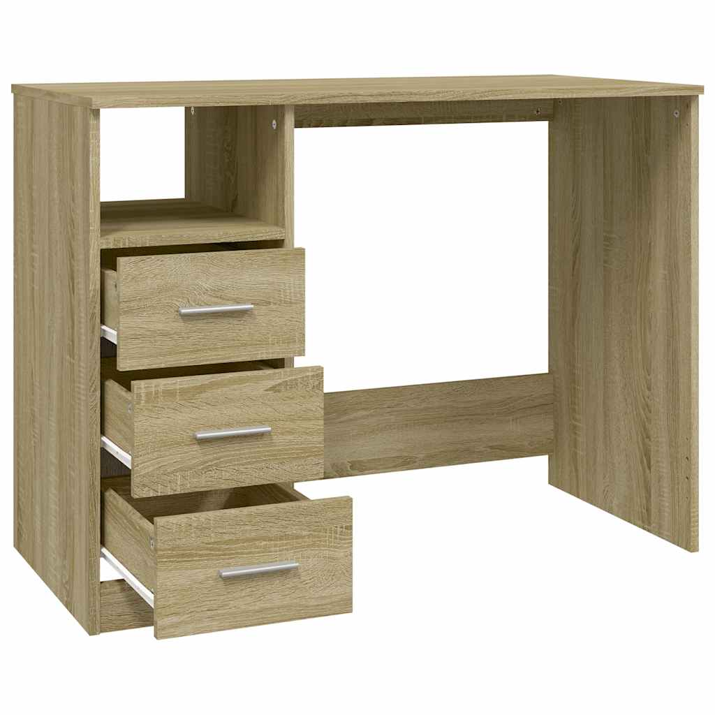 Radni stol boja sonome hrasta 102x50x76 cm konstruirano drvo