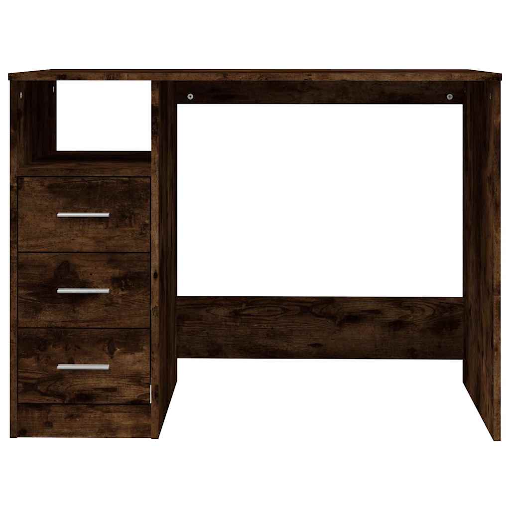 Radni stol boja dimljenog hrasta 102x50x76 cm konstruirano drvo