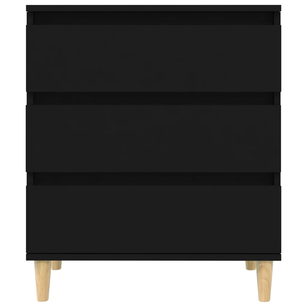 Komoda crna 60 x 35 x 70 cm od konstruiranog drva