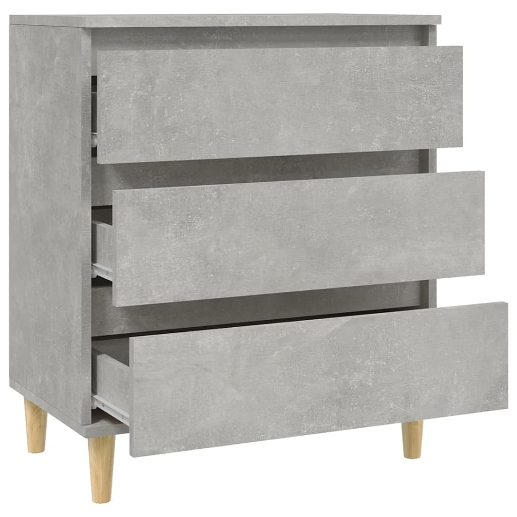 Komoda siva boja betona 60x35x70 cm od konstruiranog drva