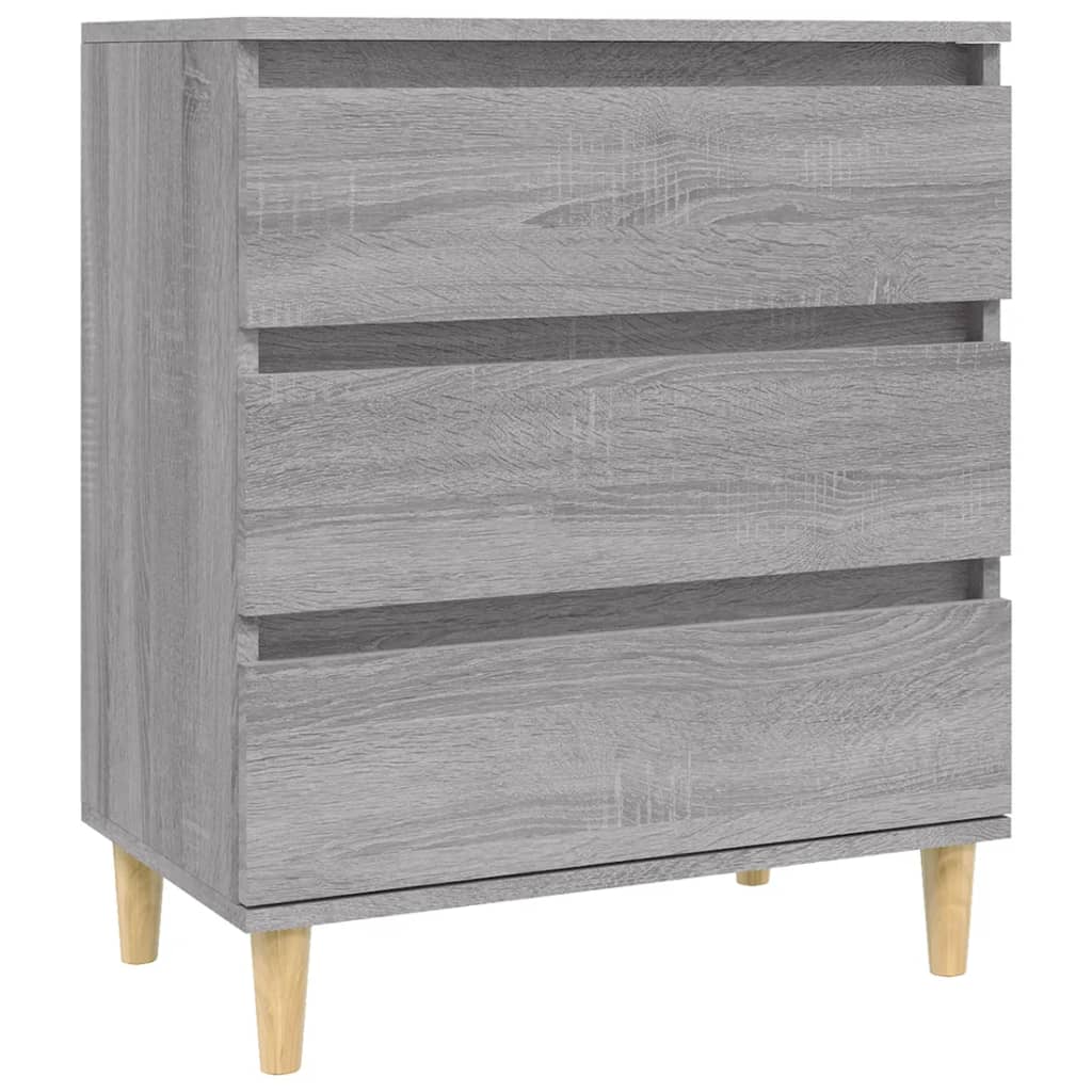 Komoda sivog hrasta sonome 60x35x70 cm od konstruiranog drva