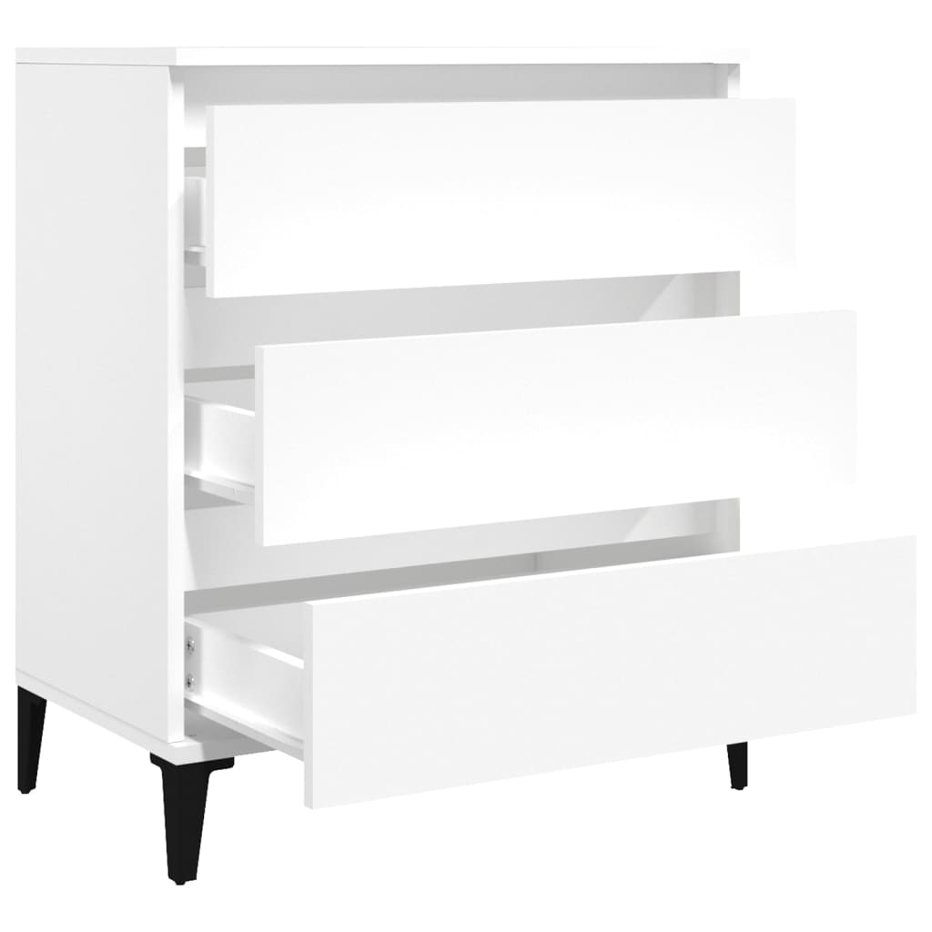 Komoda bijela 60 x 35 x 70 cm od konstruiranog drva