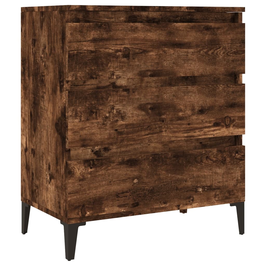 Komoda boja dimljenog hrasta 60 x 35 x 70 cm konstruirano drvo