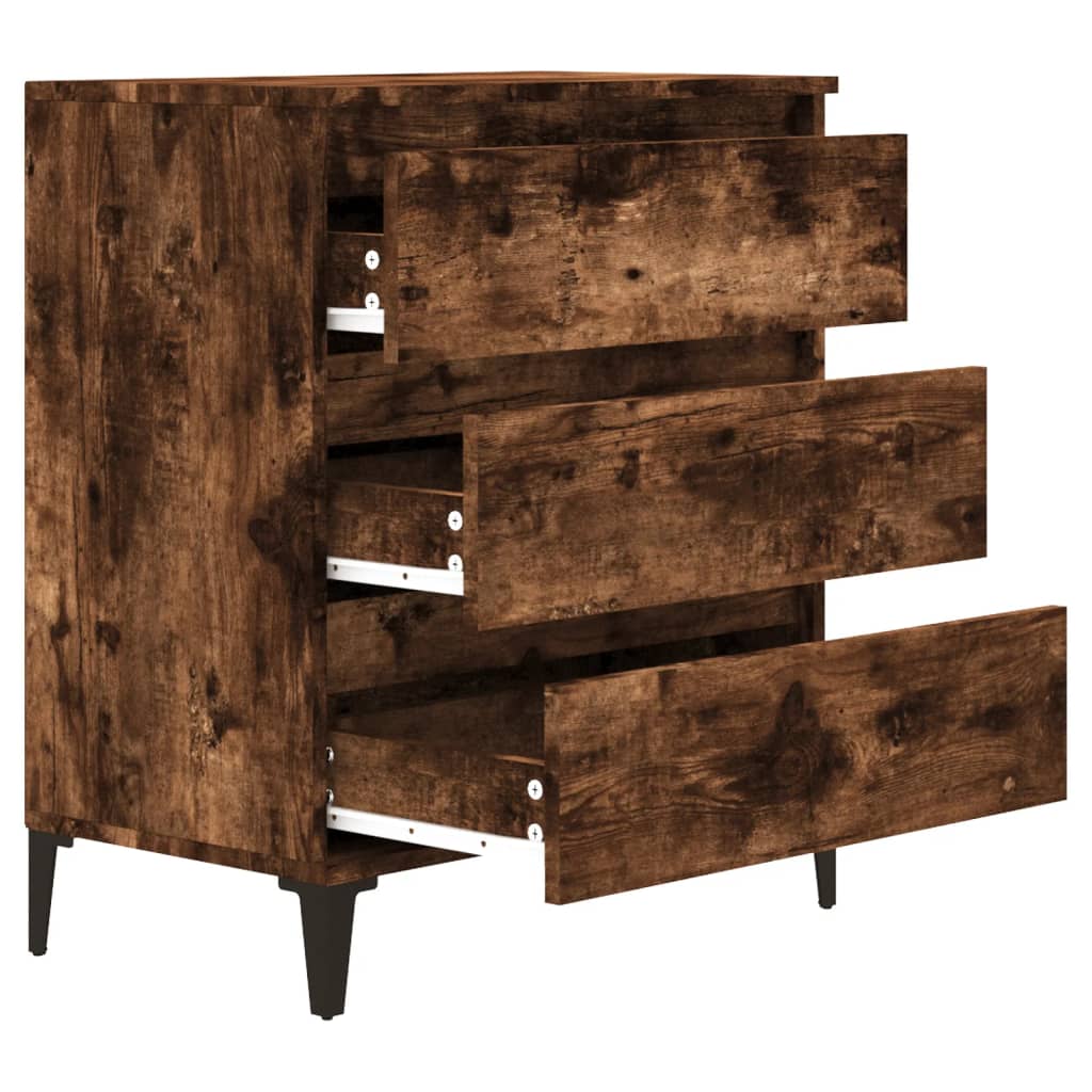 Komoda boja dimljenog hrasta 60 x 35 x 70 cm konstruirano drvo