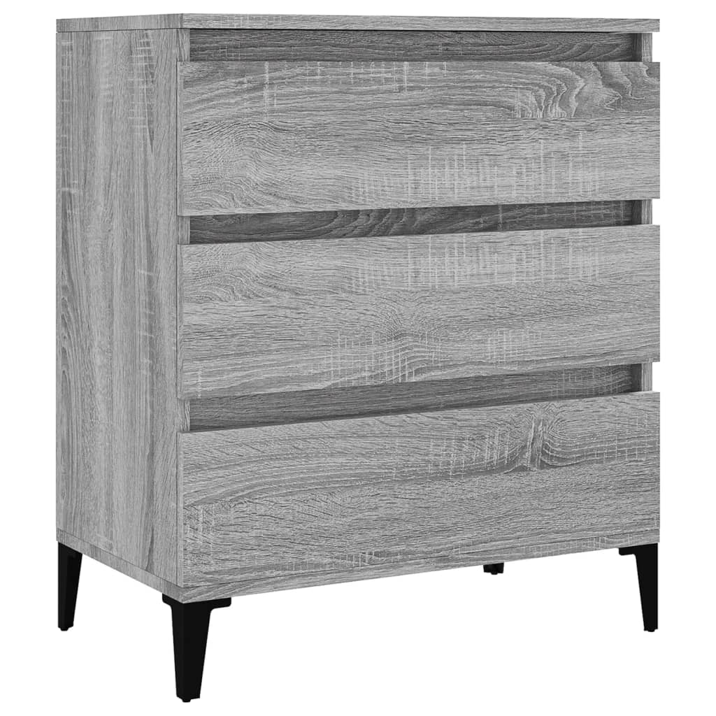 Komoda sivog hrasta sonome 60x35x70 cm od konstruiranog drva
