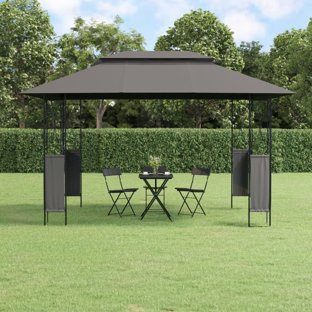 Sjenica s krovom antracit 400 x 300 x 270 čelična