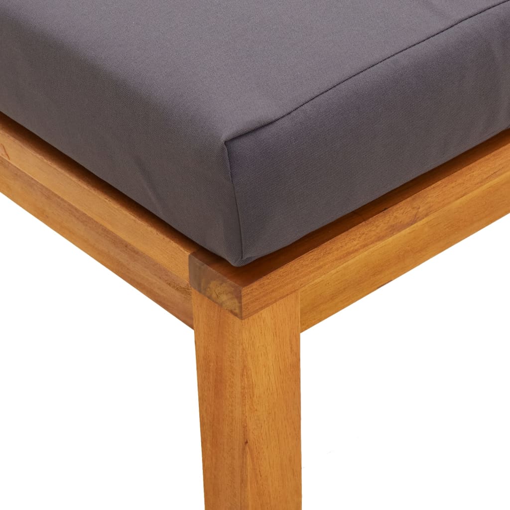 Vrtni stolci s jastucima 2 kom 40x40x42 cm od bagremovog drva