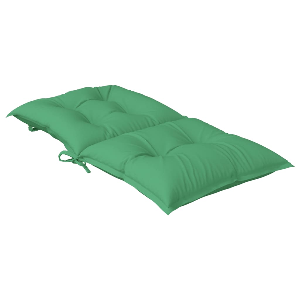 Jastuci za vrtne stolice 2 kom zeleni 100x50x7 cm od tkanine