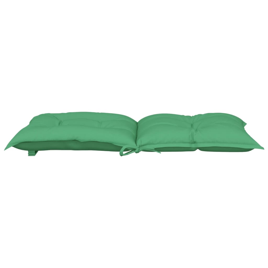 Jastuci za vrtne stolice 2 kom zeleni 100x50x7 cm od tkanine