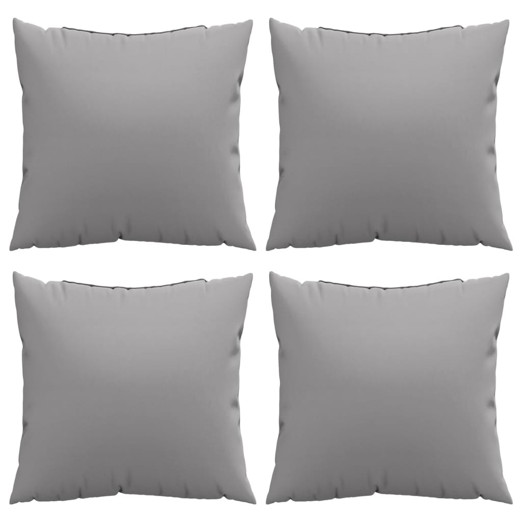 Jastuci za sofu 4 kom sivi 40 x 40 cm od tkanine