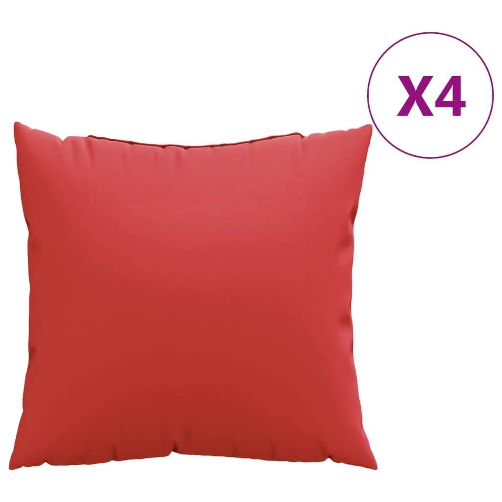 Jastuci za sofu 4 kom crveni 40 x 40 cm od tkanine