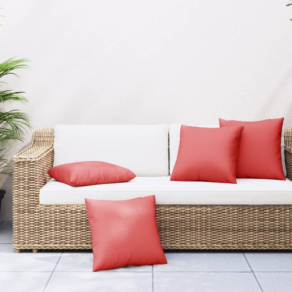 Jastuci za sofu 4 kom crveni 40 x 40 cm od tkanine