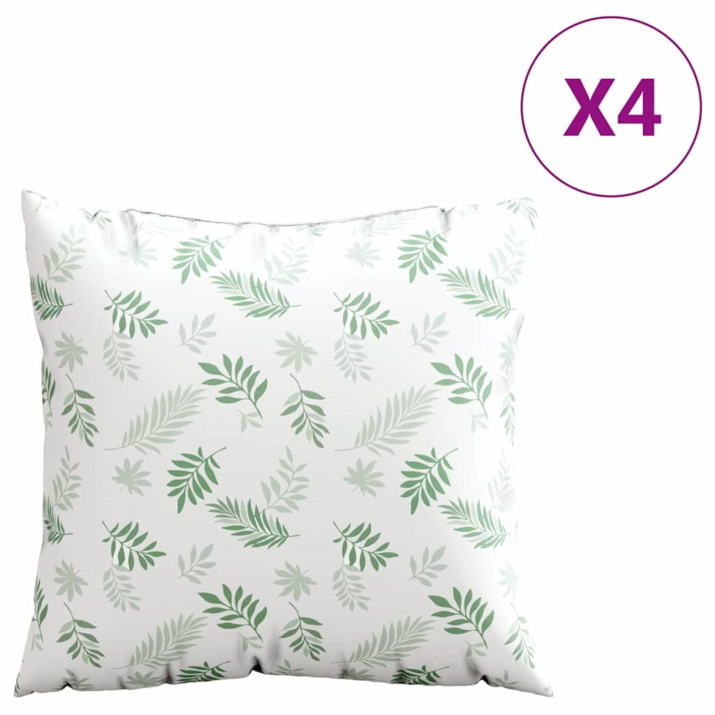 Jastučići za raspršenje 4 pcs Uzorak lista 50 x 50 cm Poliester
