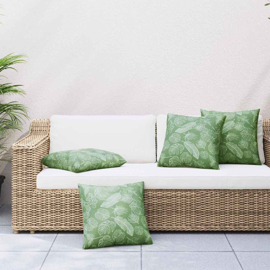 Jastučići za raspršenje 4 pcs Uzorak lista 50 x 50 cm Poliester